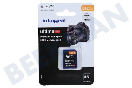 Integral  V30 UltimaPro X2 SDXC Memory Card 512GB