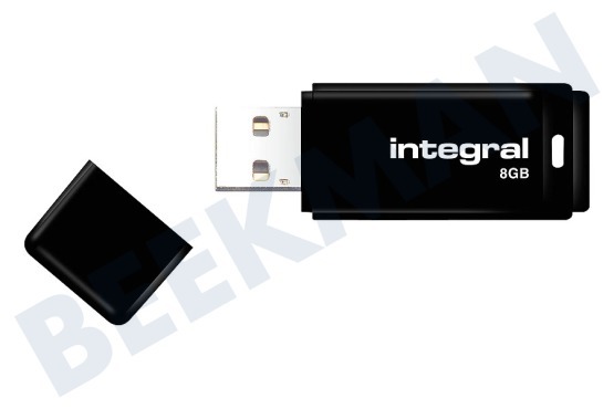 Integral  Memory stick 8GB USB Flash Drive Zwart