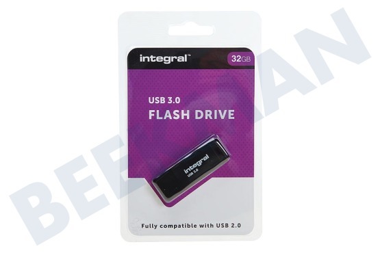 Integral  Memory stick 32GB USB Flash Drive Zwart