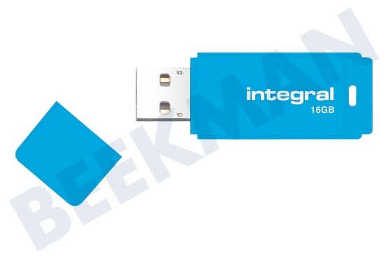 Integral  Memory stick 16GB Neon Blue USB Flash Drive