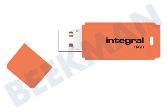 Integral  Memory stick 16GB Neon Orange USB Flash Drive