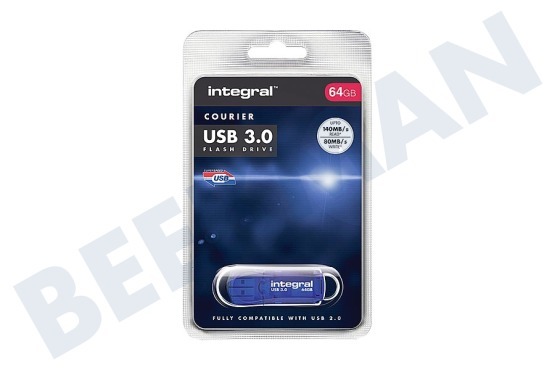 Integral  INFD64GBCOU3.0 Courier USB 3.0 Flash Drive Memory Stick
