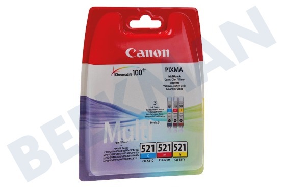 Canon Canon printer Inktcartridge CLI 521 Color pack C/M/Y