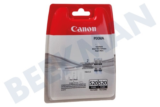 Canon Canon printer Inktcartridge PGI 520 Twinpack Black