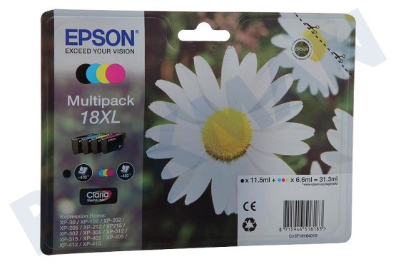 Epson  Inktcartridge T1816 Multipack 18XL