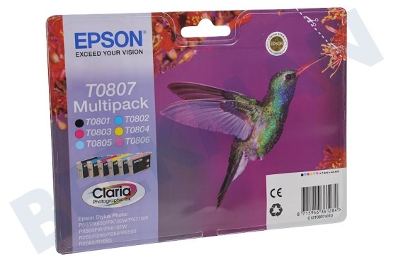 Epson Epson printer Inktcartridge T0807 Multipack