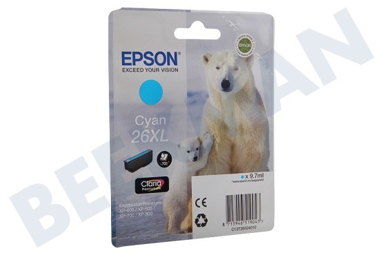 Epson  T2632 Inktcartridge 26XL Cyan