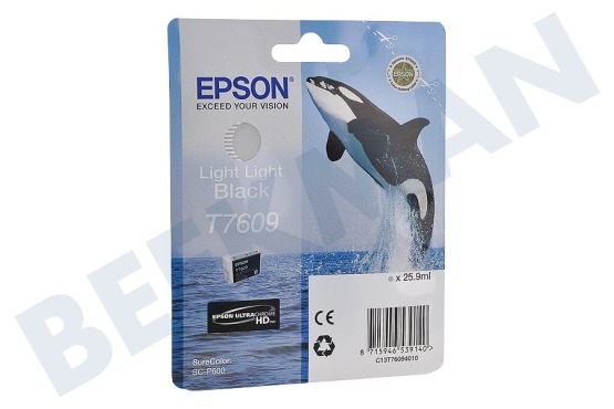 Epson  Inktcartridge T7609 Light Light Black