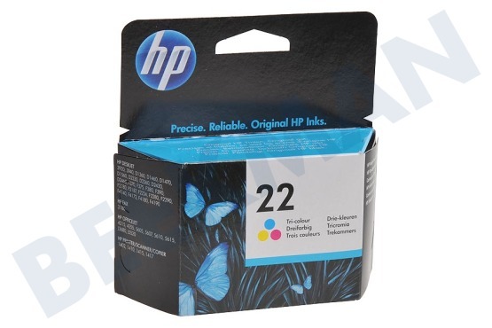 HP Hewlett-Packard HP printer HP 22 Inktcartridge No. 22 Color