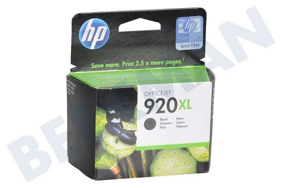 HP Hewlett-Packard HP printer HP 920 Xl Black Inktcartridge No. 920 XL Black