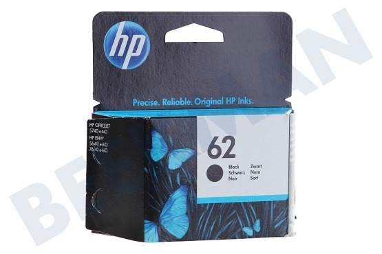 HP Hewlett-Packard  HP 62 Black Inktcartridge No. 62 Black