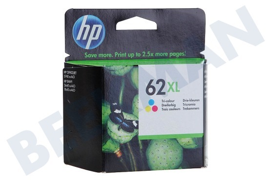 HP Hewlett-Packard  Hp 62 XL Color Inktcartridge No. 62 XL Color