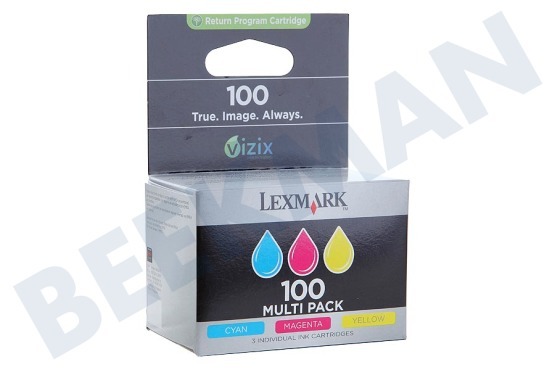 Lexmark  Inktcartridge No. 100 Multipack 3 kleuren