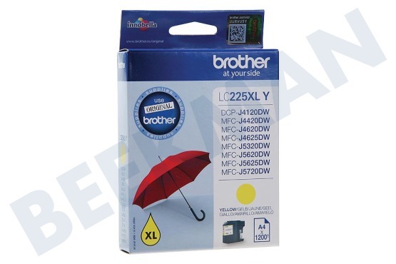Brother  LC-225XL Y Inktcartridge LC-225 XL Yellow