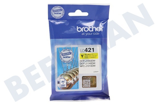Brother  LC-421Y Brother Inktcartridge LC421Y Standard Capacity