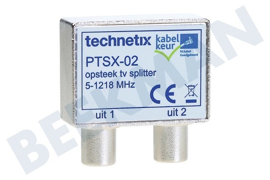 Technetix  11200802 Coax Opdruk Verdeler PTSX-02