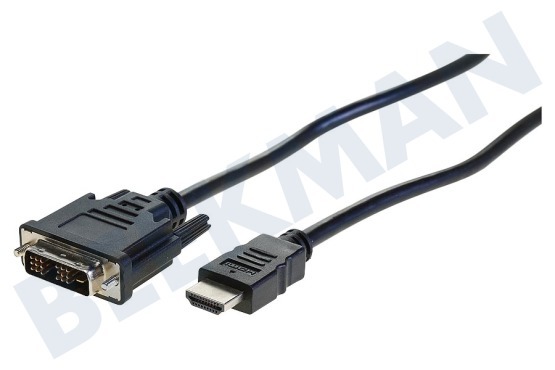 Universeel  HDMI Kabel, HDMI Male - DVI-D Male, 2.5 Meter