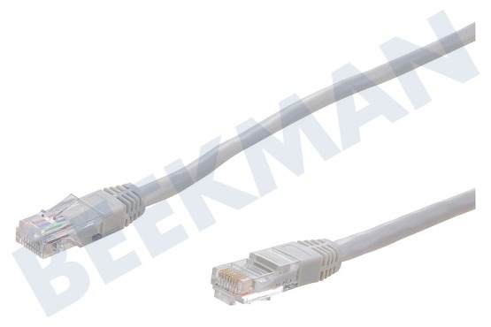 Easyfiks  UTP CAT5E Netwerkkabel Grijs, 10.0 meter, 2x RJ45 Male