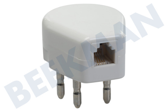 Universeel  Telefoon Stekker RJ11 6p4c Male, Wit, NL