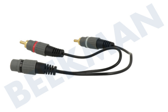 Easyfiks  Jack Verloopkabel Contra 3.5mm Female - 2x Tulp RCA Male