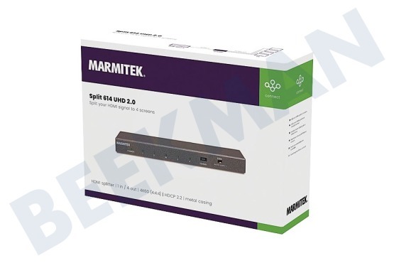 Marmitek  08325 HDMI Splitter 4K60 (4:4:4) UHD support 1 in 4 out