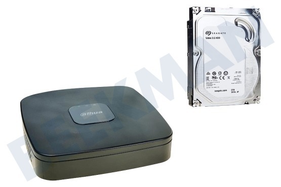 Easy4ip  NVR4104 4-Kanaals Netwerk Video Recorder met Harddisk 2TB SATA