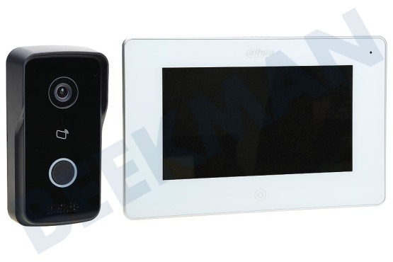 Dahua  Intercom Deurbel met camera en 7 inch monitor wit