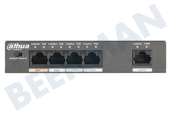 Dahua  PFS3005-4ET-60 PoE Switch 4 poorten