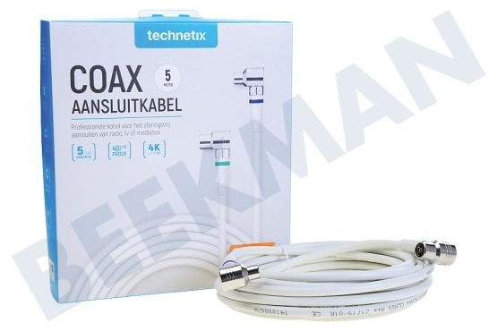 Technetix  11201530 Coax Aansluitkabel 5 meter