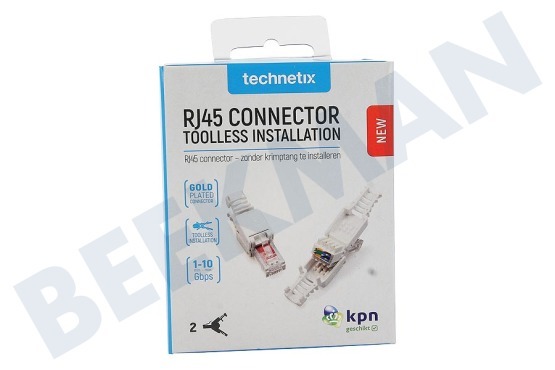Technetix  RJ45-DIY-SHOP RJ45 connector, 2 stuks