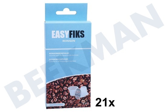Easyfiks  Nespresso reinigingscapsule 6st x 21