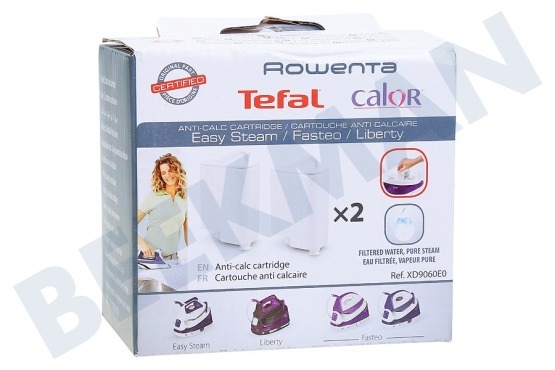 Tefal  Antikalk Cartridge 2 stuks, LET OP DE AANSLUITING