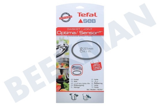 Tefal Pan 790364 Afdichting Optima/Sensor Roestvrij Staal