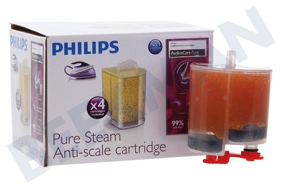 Philips  GC004/00 Ontkalker Antikalk Cartridge, 4 Stuks