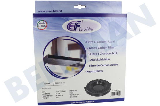 Hotpoint Afzuigkap Filter Koolstof rond