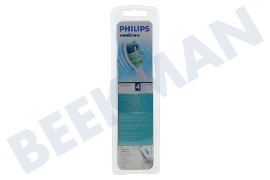 Philips  HX9024/07 ProResults Plaque Control Standaard Opzetborstels, 4 st.