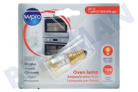 WPRO Oven-Magnetron LFO136 Lamp Ovenlamp 25W E14 T25