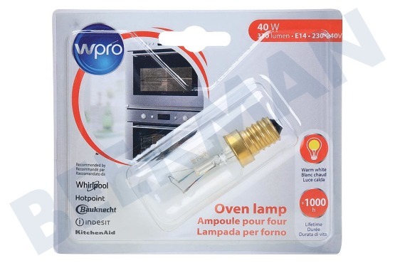Whirlpool Oven-Magnetron LFO135 Lamp Ovenlamp 40W E14 T29