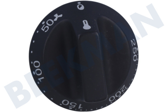 Smeg Oven-Magnetron Knop Temperatuur, zwart