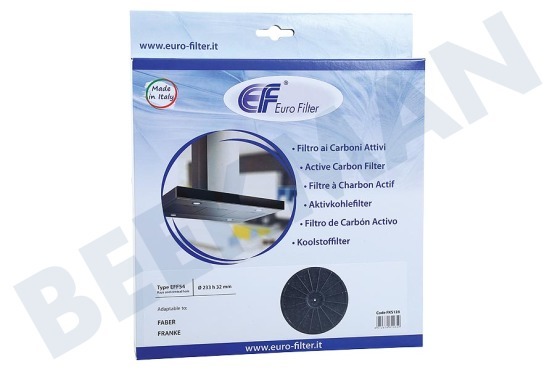 Eurofilter Afzuigkap Filter Aktief Koolstof filter rond EFF54