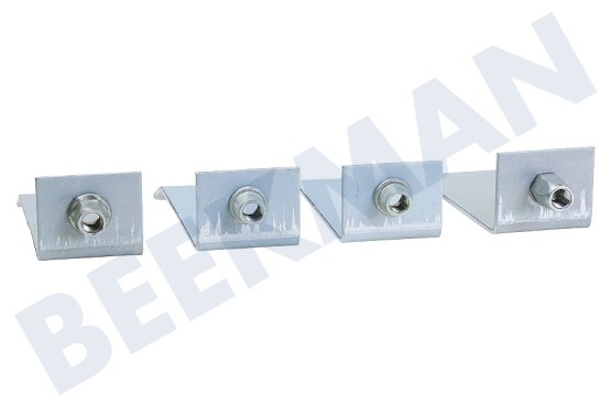 Novy Afzuigkap Set van 4 klemveren