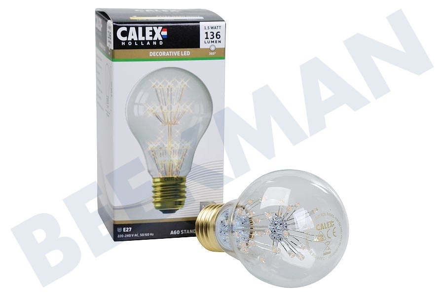 Geruststellen Geneeskunde dynastie Calex 1301004200 Pearl LED Standaardlamp 240V 1, 5W E27