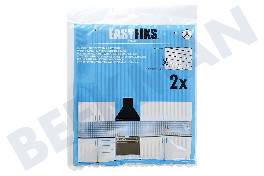 Easyfiks EasyfiksHI125UPN25CA Filter Wasemkap Plat