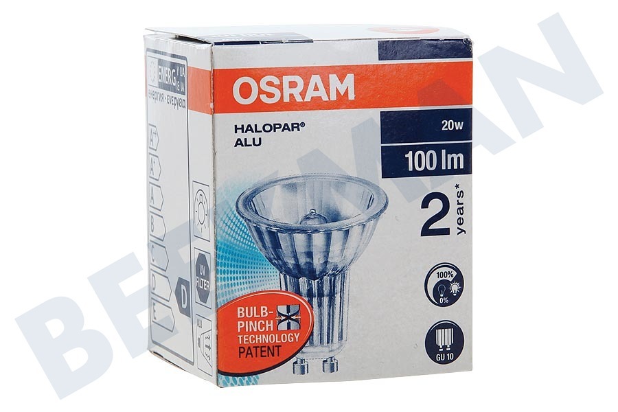 Osram Halogenlampe Halopar 16 Alu Reflektor 20W GU10 230V Warmweiß Di - Foto 4