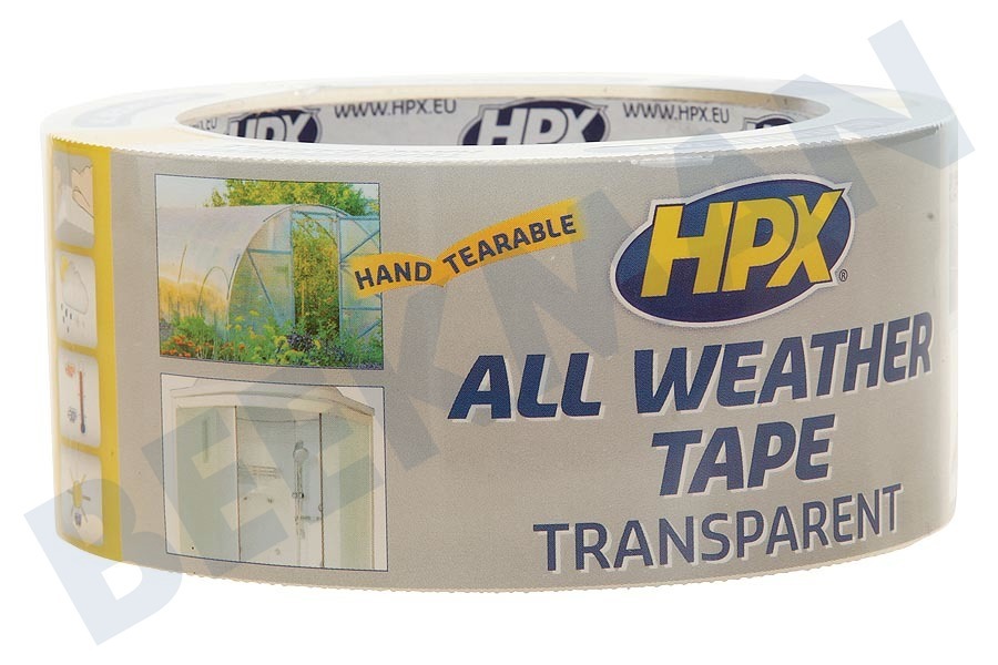 Hpx At4825 All Weather Tape Transparant 48mm X 25m