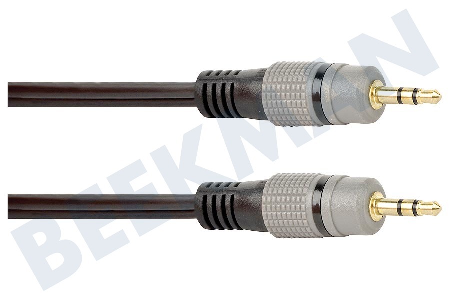 Easyfiks Kabel 2x 3.5mm Male 2.5 meter (S)