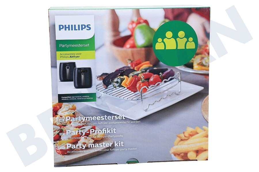 Philips HD9904/01 Grillrooster Airfryer Snack Master kit Airfryer