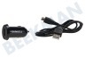 DR5022A Single USB Autolader 5V/2.4A + 1M Micro USB Kabel