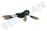 Tulp Kabel 2x RCA Male-2x RCA Male, 2.5 meter