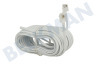 Universeel  Telefoonkabel Wit, 2x RJ11 6p4c Male, 10.0 Meter